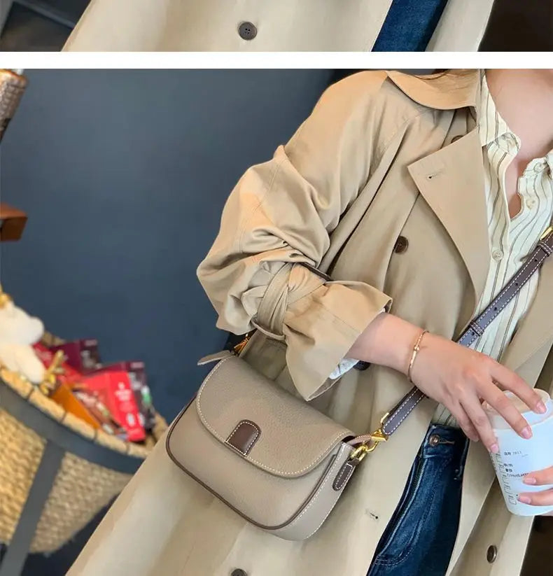 Valentina Class – Bolso Bandolera de Cuero Premium