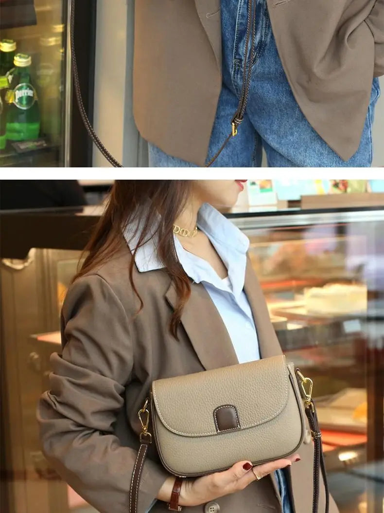 Valentina Class – Bolso Bandolera de Cuero Premium
